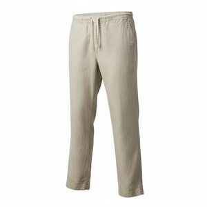 Island Importer Mens 100% Linen Drawstring Pants Beige Coastal Beach Sz 36 Large